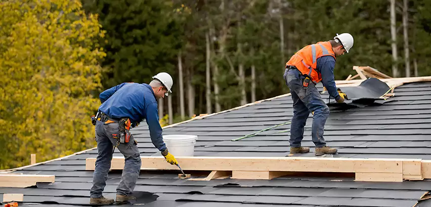 Garage Felt Roof Replacement in Oak Park