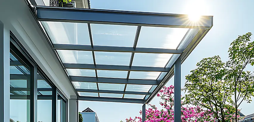 Glass Patio Roof Installation in Oak Park