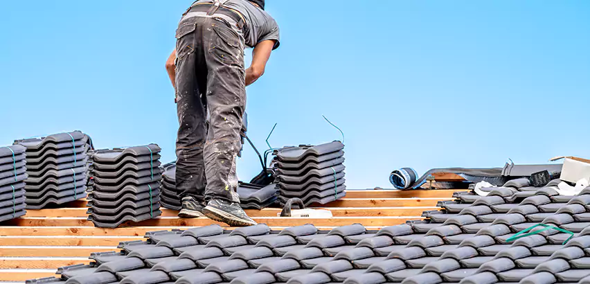 Replacing Tile Roof Underlayment in Oak Park